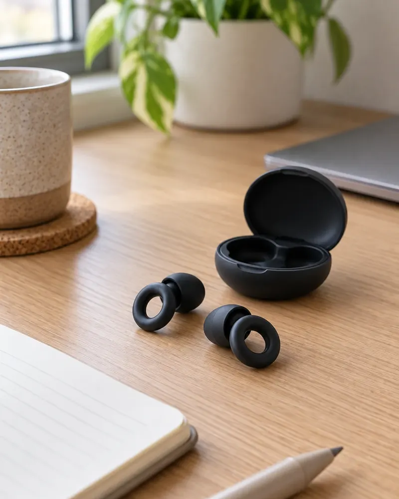 Illustration: Low-profile earplugs