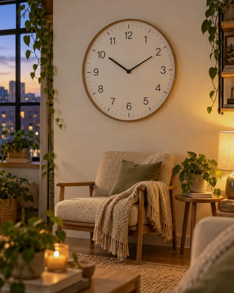 Illustration: Large, easy-to-read wall clock
