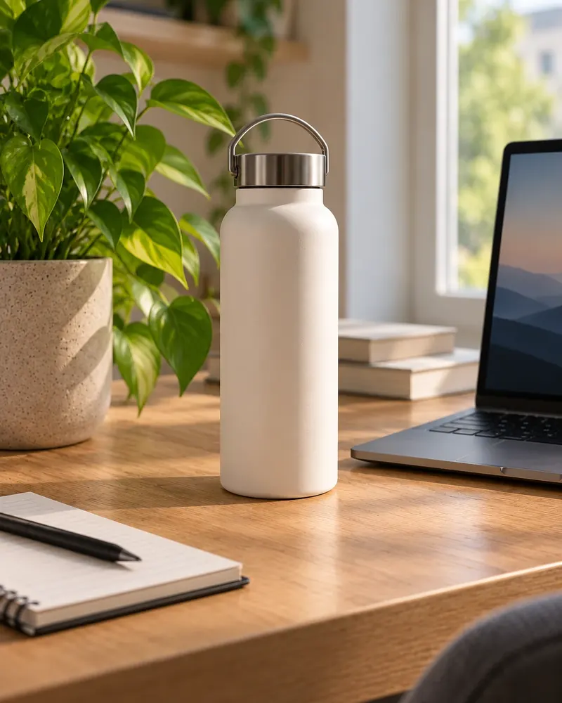 Illustration: Large insulated water bottle